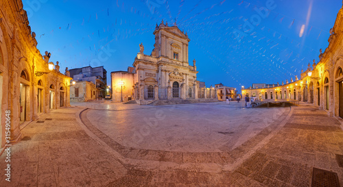 The Basilica di Santa Maria Maggiore  in Ispica, Sicily, Italy photo