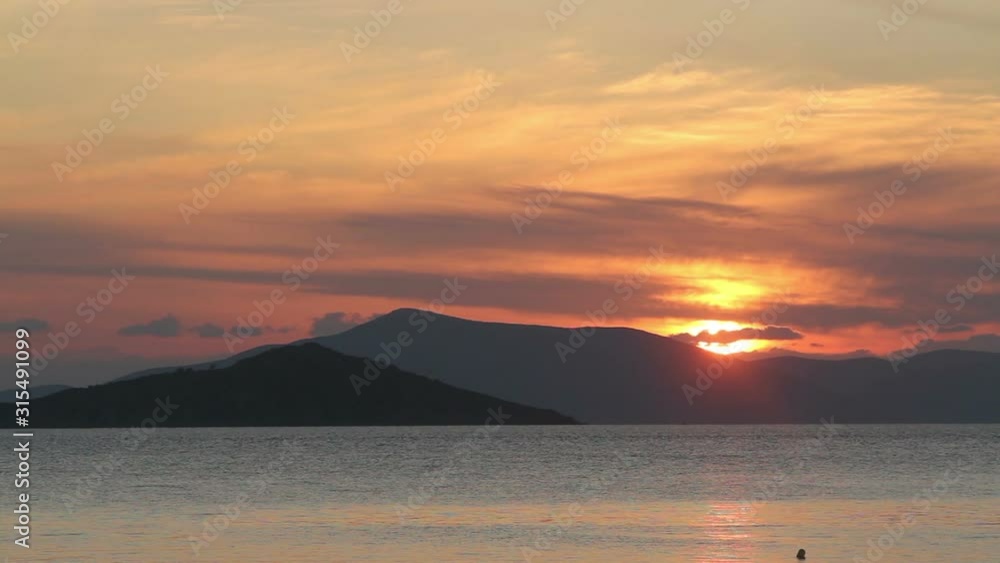 Seaside town of Turgutreis and spectacular sunsets Seaside town of Turgutreis and spectacular sunsets