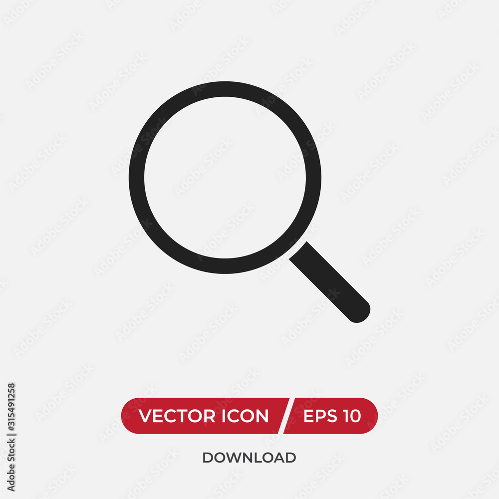 Search vector icon in modern design style for web site and mobile app Search vector icon in modern design style for web site and mobile app