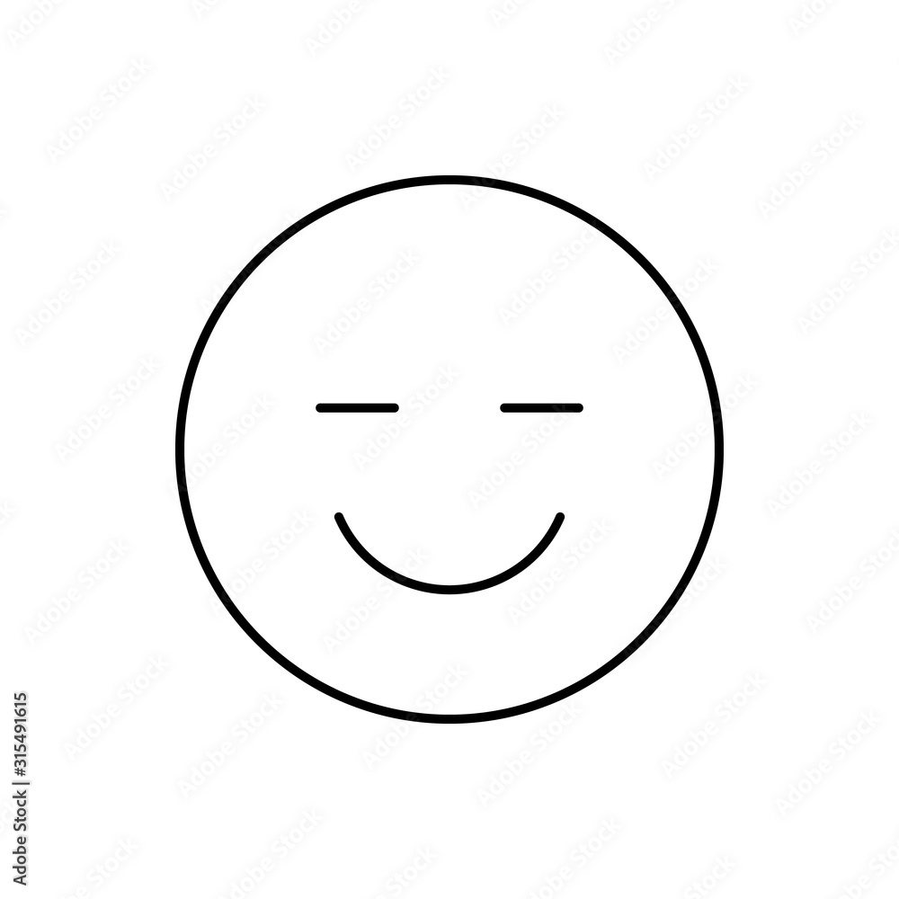 Happy, agree, emotions icon. Simple line, outline vector expression of mood icons for ui and ux, website or mobile application Happy, agree, emotions icon. Simple line, outline vector expression of mood icons for ui and ux, website or mobile application