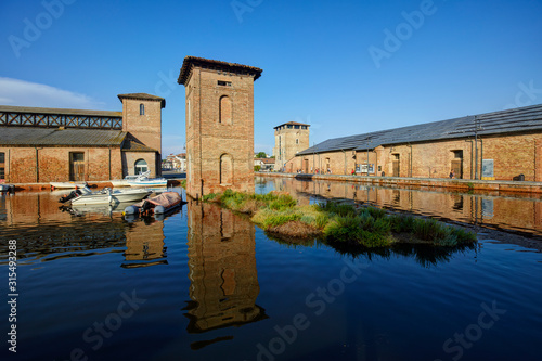 The historic Salt Storehouse in Cervia, Italy