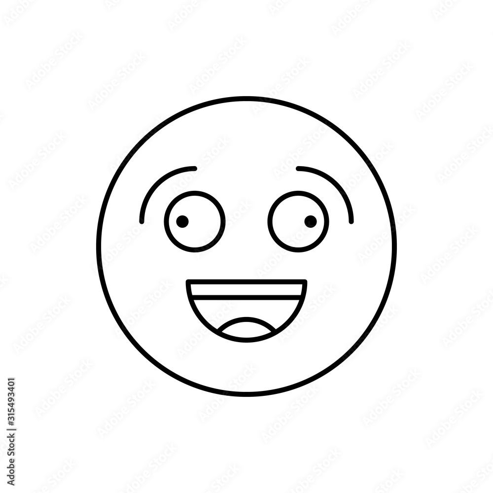 Silly, , emotions icon. Simple line, outline vector expression of mood icons for ui and ux, website or mobile application Silly, , emotions icon. Simple line, outline vector expression of mood icons for ui and ux, website or mobile application