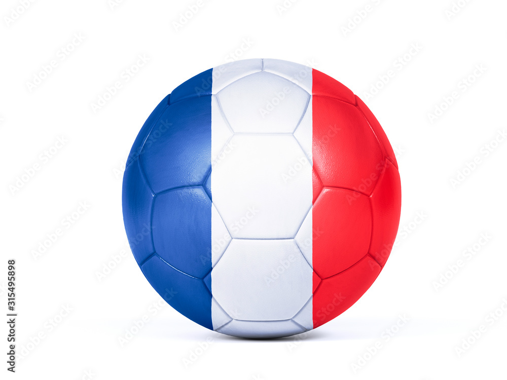 Football in the colors of the French flag Football in the colors of the French flag
