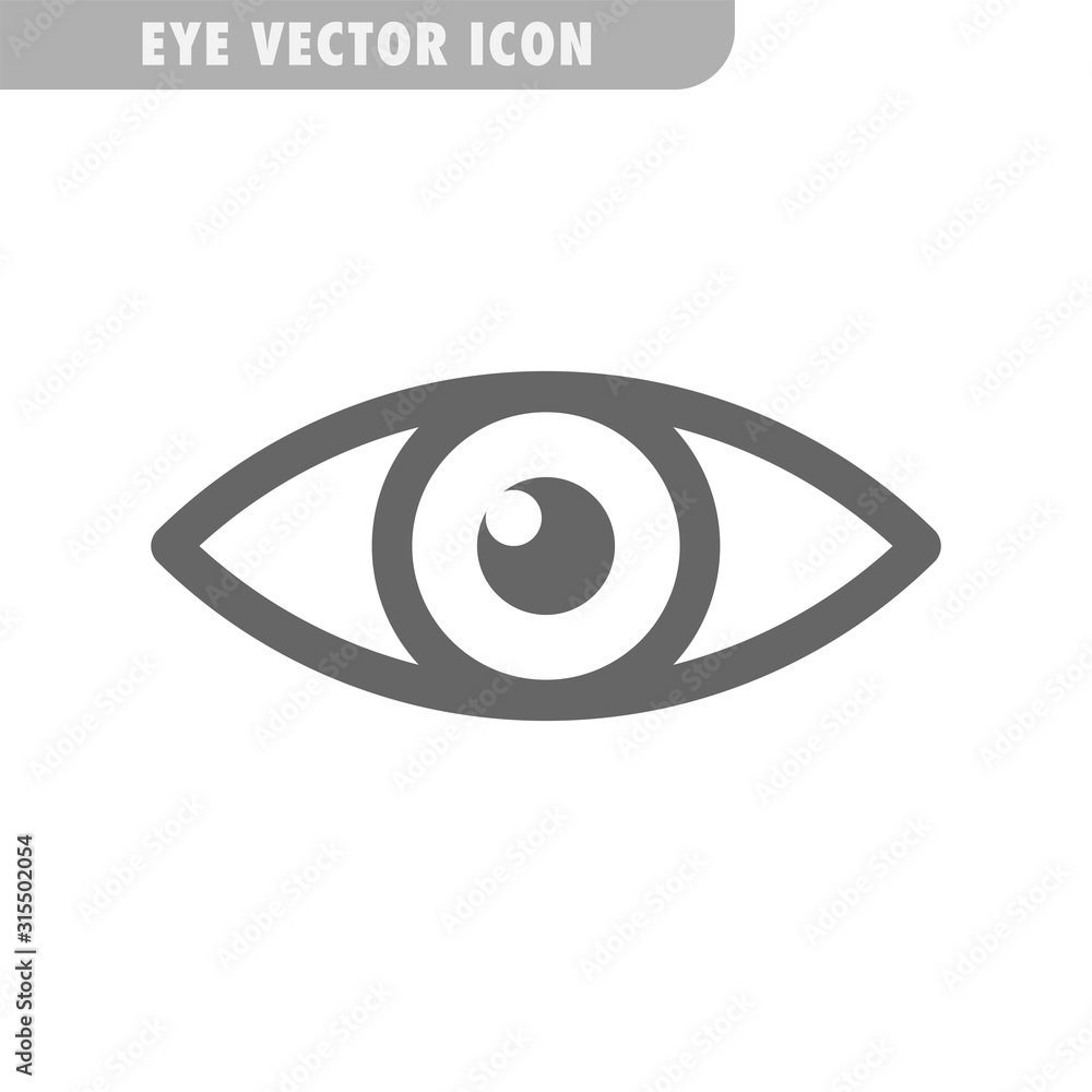 Eye vector icon. Human vision symbol. Eye vector icon. Human vision symbol.