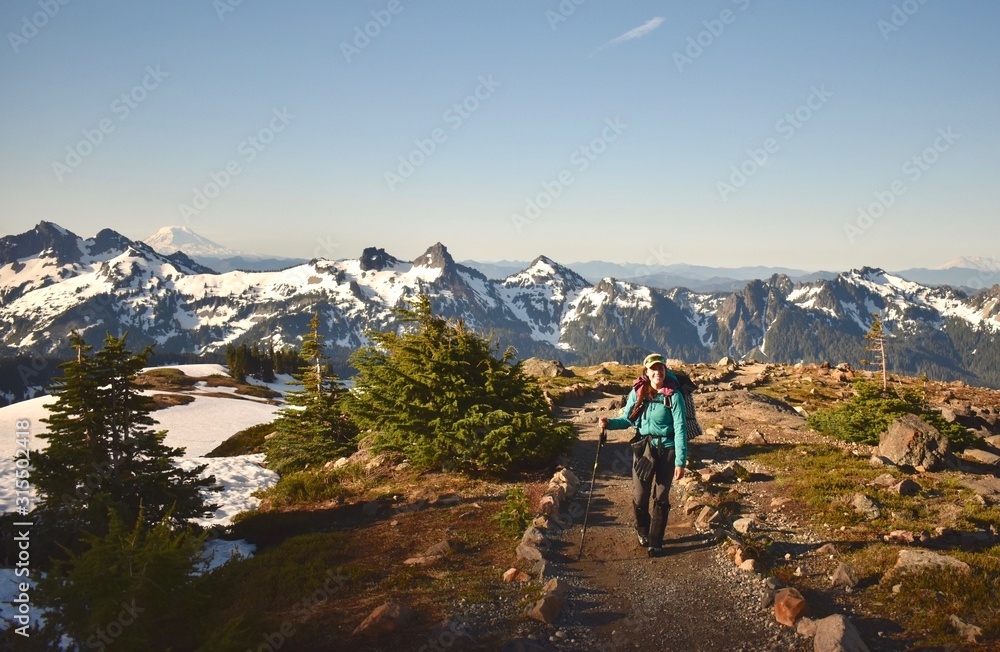 Fototapeta premium hiking in the mountains