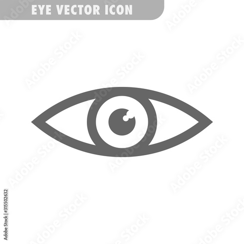 Eye vector icon. Human vision symbol.