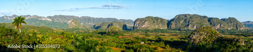 Foto Panoramic view of the Viñales valley in Cuba