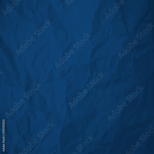 Color of the year 2020 Classic Blue crumpled paper background