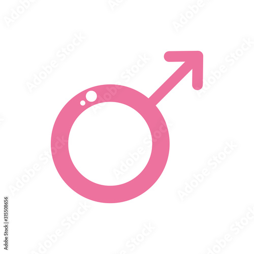happy valentines day female gender symbol icon pink design