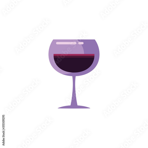 Isolated wine cup vector design