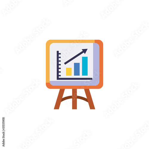 Isolated increase workflow inside board vector design