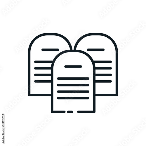 Christian and catholic commandment symbol vector design