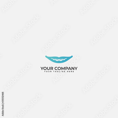 dental and braces logo, clinic dental logo, braces logo