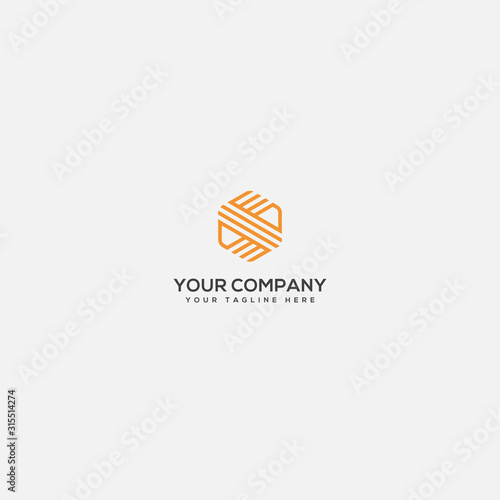 Line art letter S logo, Simple S letter, S logo