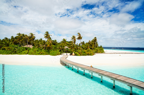 Beautiful tropical beach at Maldives