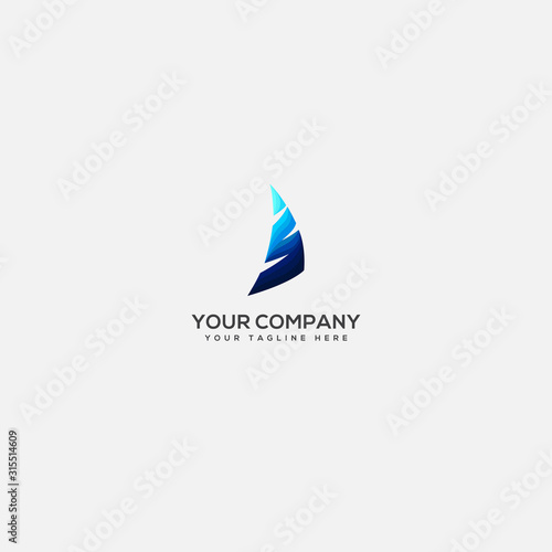 sail logo design, sailing with letter S logo