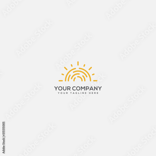 sunblock logo, sun and fire logo, skin protect logo, sun line art