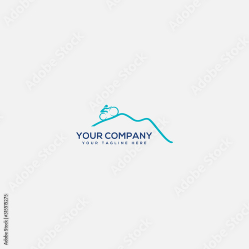 mountain bike logo, event bike speed logo