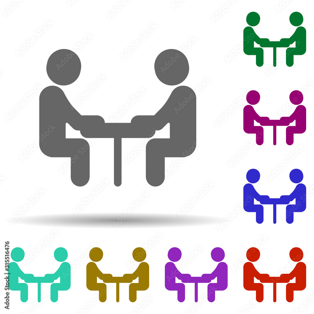 Friendship, date in multi color style icon. Simple glyph, flat vector of Friendship icons for ui and ux, website or mobile application