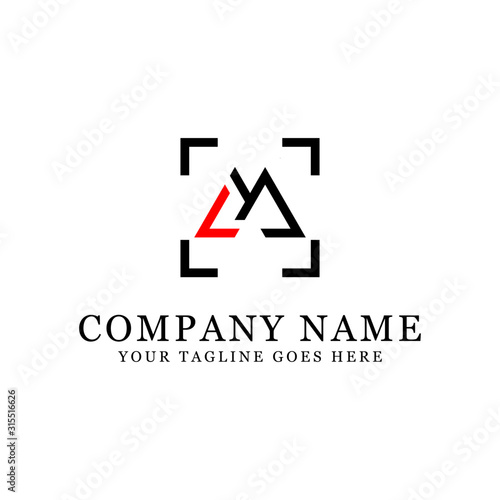 LM initial name logo stock, S and L logo photography
