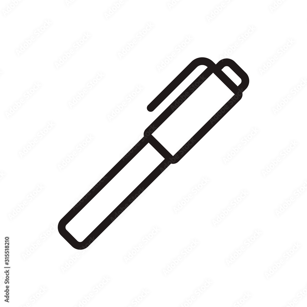 Pen icon in trendy outline style design. Vector graphic illustration. Pen icon for website design, logo, UI. Editable vector stroke. Pixel perfect. EPS 10. Pen icon in trendy outline style design. Vector graphic illustration. Pen icon for website design, logo, UI. Editable vector stroke. Pixel perfect. EPS 10.
