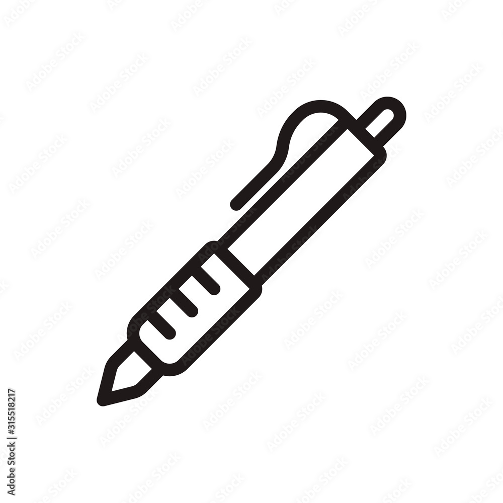 Pen icon in trendy outline style design. Vector graphic illustration. Pen icon for website design, logo, UI. Editable vector stroke. Pixel perfect. EPS 10. Pen icon in trendy outline style design. Vector graphic illustration. Pen icon for website design, logo, UI. Editable vector stroke. Pixel perfect. EPS 10.