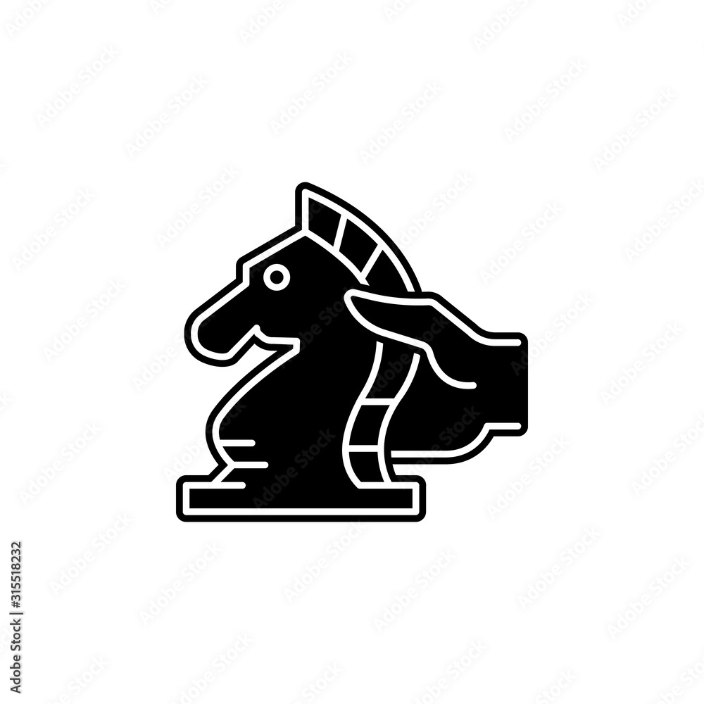 strategy game icon. Simple glyph, flat vector of game development icons for ui and ux, website or mobile application strategy game icon. Simple glyph, flat vector of game development icons for ui and ux, website or mobile application