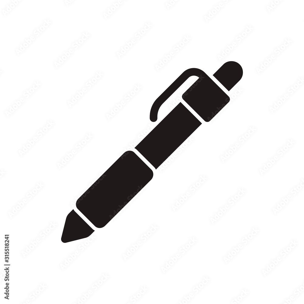 Pen icon in trendy flat style design. Vector graphic illustration. Pen icon for website design, logo, UI. Pixel perfect. EPS 10. Pen icon in trendy flat style design. Vector graphic illustration. Pen icon for website design, logo, UI. Pixel perfect. EPS 10.