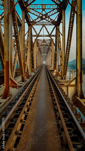 Fototapeta Naklejka Na Ścianę i Meble -  Indian Railway Track