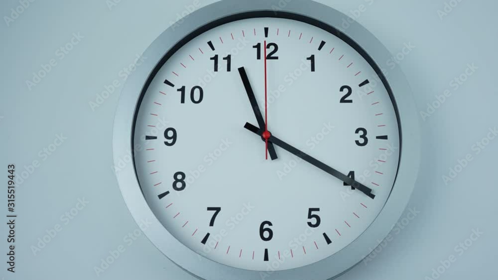 Gray watch beginning of time 11.00 am or pm. on White background, Time Lapse Clock walking 60 minute. Gray watch beginning of time 11.00 am or pm. on White background, Time Lapse Clock walking 60 minute.
