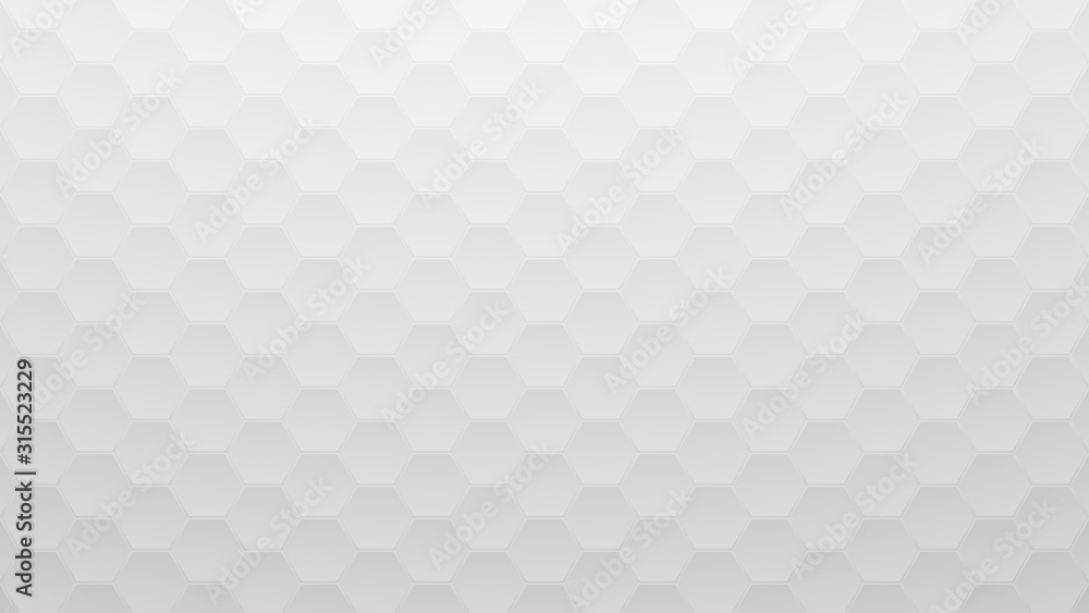 Naklejka premium Three dimensional rendering hexagon Abstract solid background