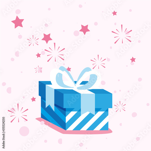 Happy birthday gift vector design