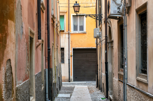 Narrow street in Verona  Italy