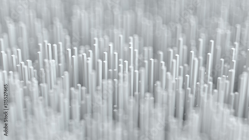 3D rendering of abstract urban forest