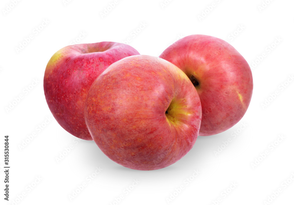 Red apple isolated on white. Clipping Path