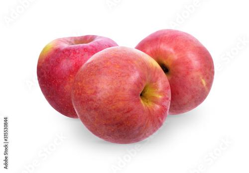 Red apple isolated on white. Clipping Path