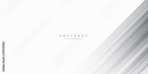 White Grey Silver Box Rectangle Abstract Background Vector Presentation Design