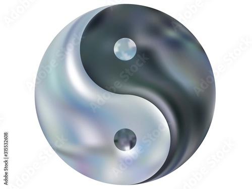 Smooth background in the form of yin yang.