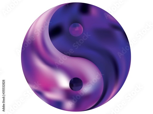 Abstract background in the form of yin yang.