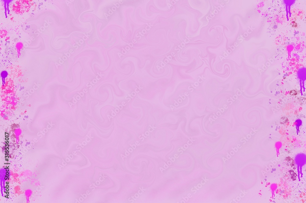 pink purple lilac  liquid background paint splatter border