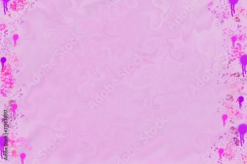 pink purple lilac liquid background paint splatter border