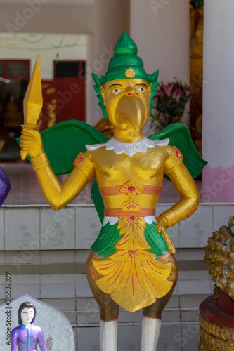 Garuda statue at the temple