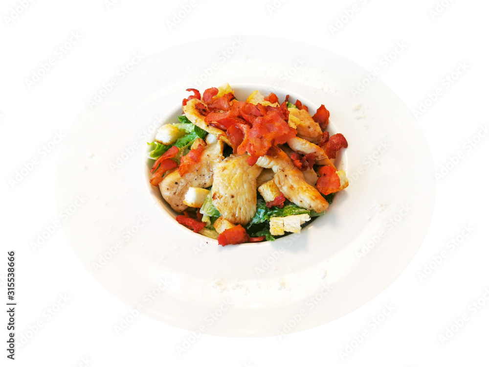 Pork and Bacon Fried Salad