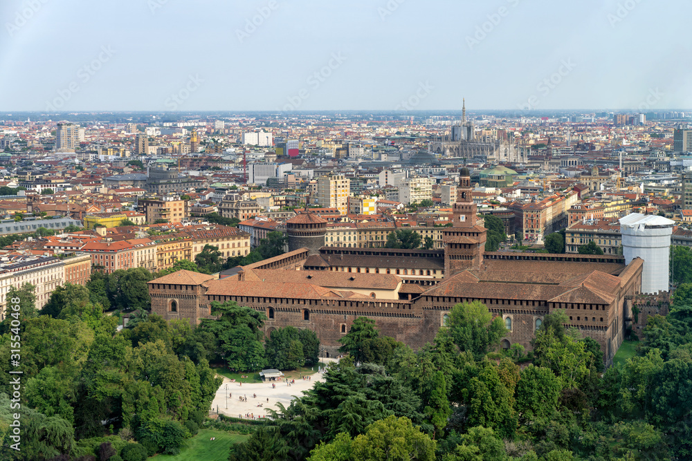 Milan, Italy cityscape and skyline