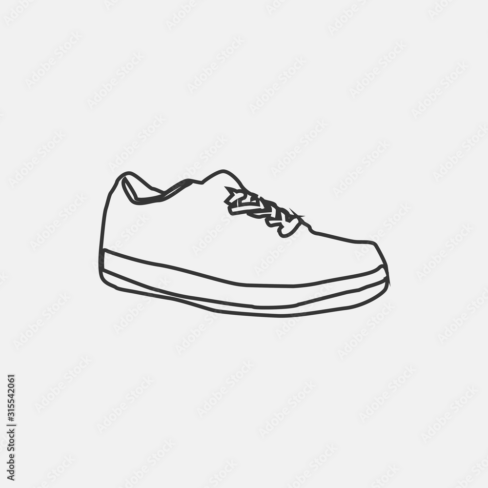 men sneaker shoe fashion wear vector icon men sneaker shoe fashion wear vector icon