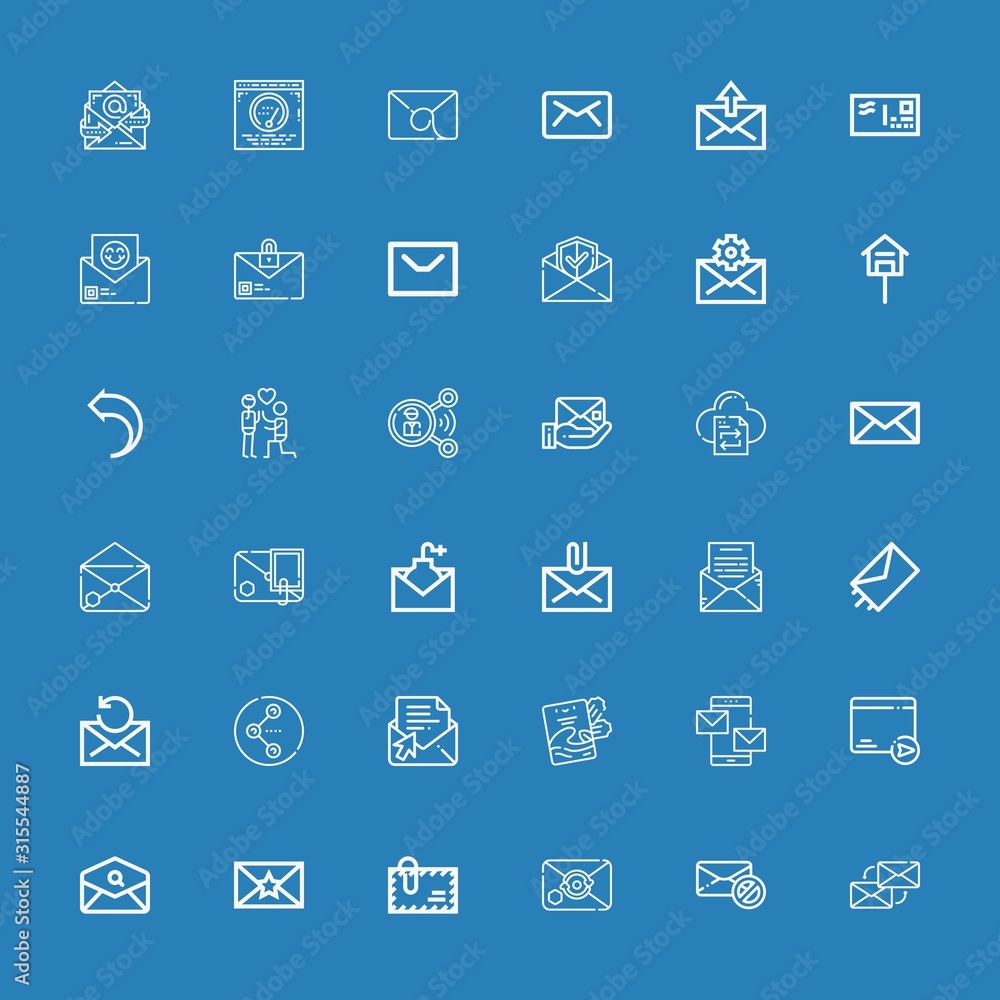 Editable 36 send icons for web and mobile