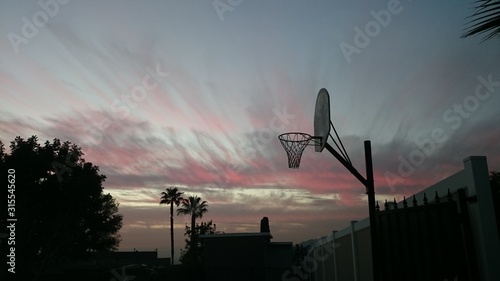 Sunset on the court