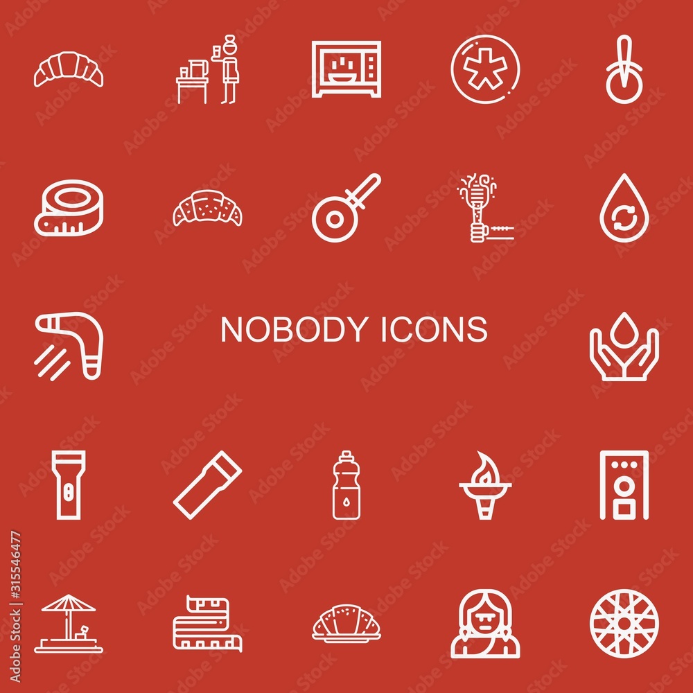 Editable 22 nobody icons for web and mobile Editable 22 nobody icons for web and mobile