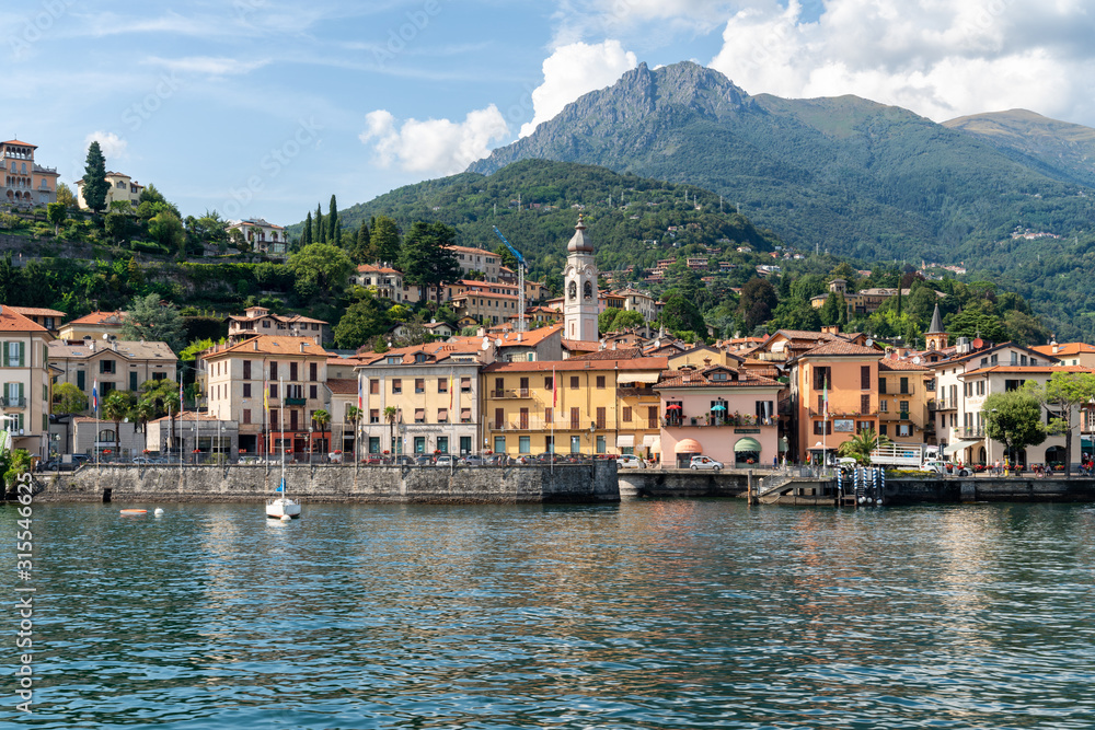 Beautiful waterfront town in Lake Como, Italy