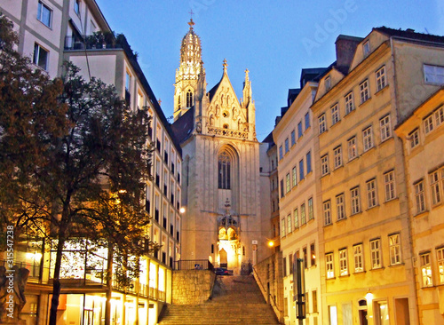 Canvas Print Catholic Church Maria am Gestade (Katholische Kirche Maria am Gestade, Wien) - V